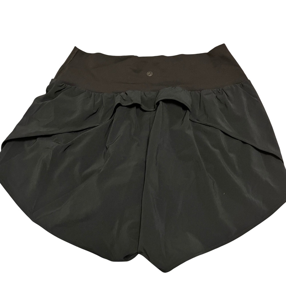 CRZ YOGA Women's Black Running Athletic Workout Shorts Size L - Picture 4 of 6